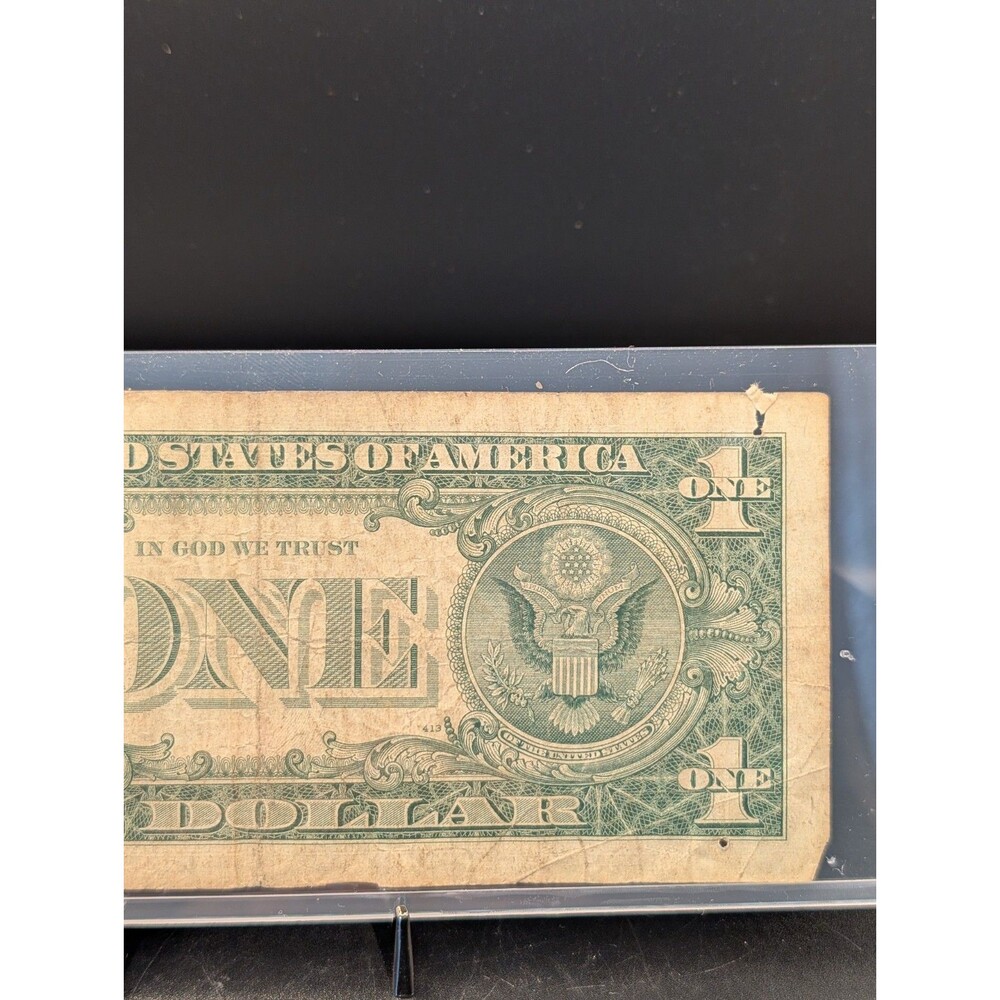 1957A $1 Silver Certificate • Blue Seal • Circulated Note in Holder - Picture 6 of 6